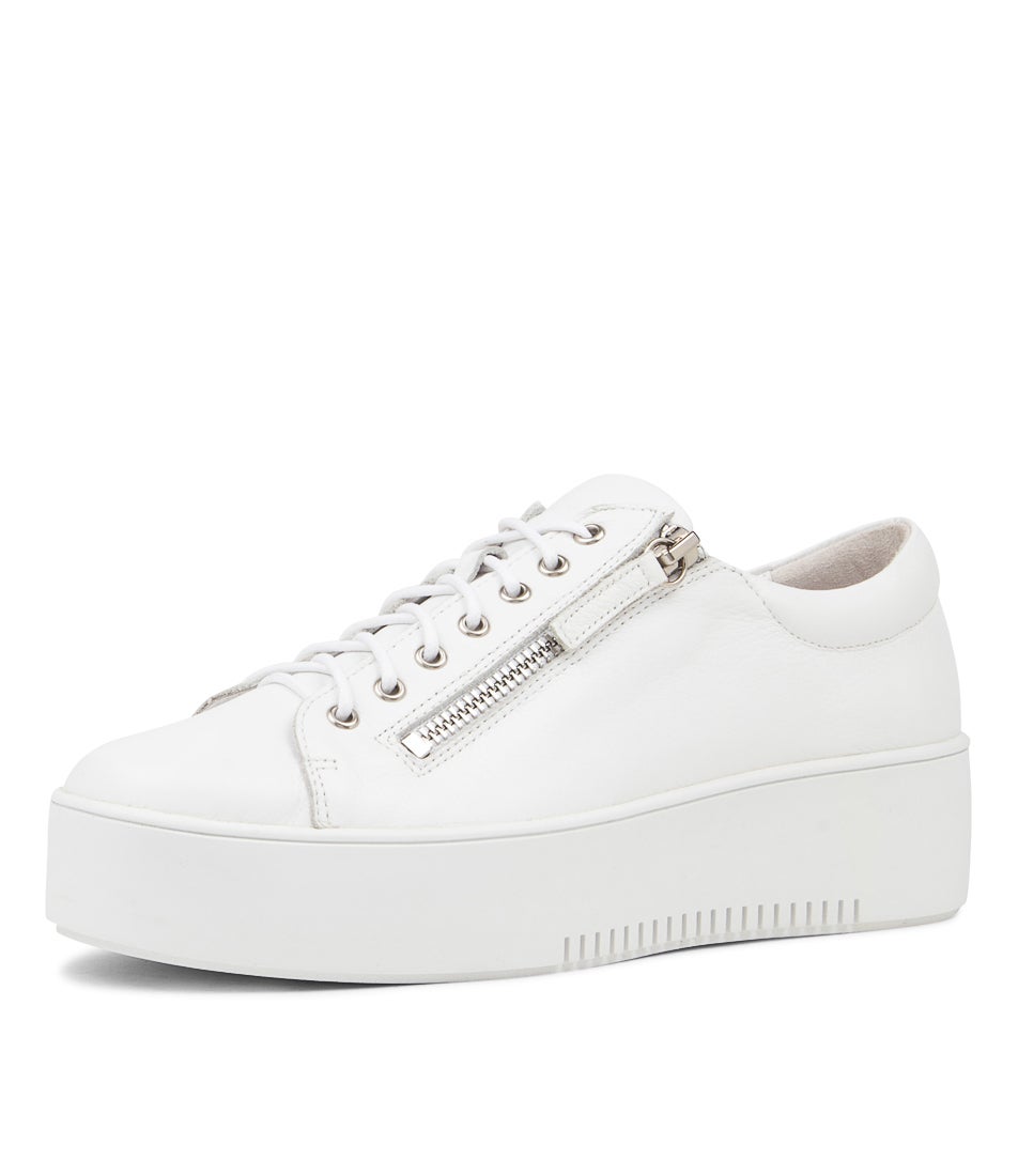Wolfie White Leather Sneakers Ws