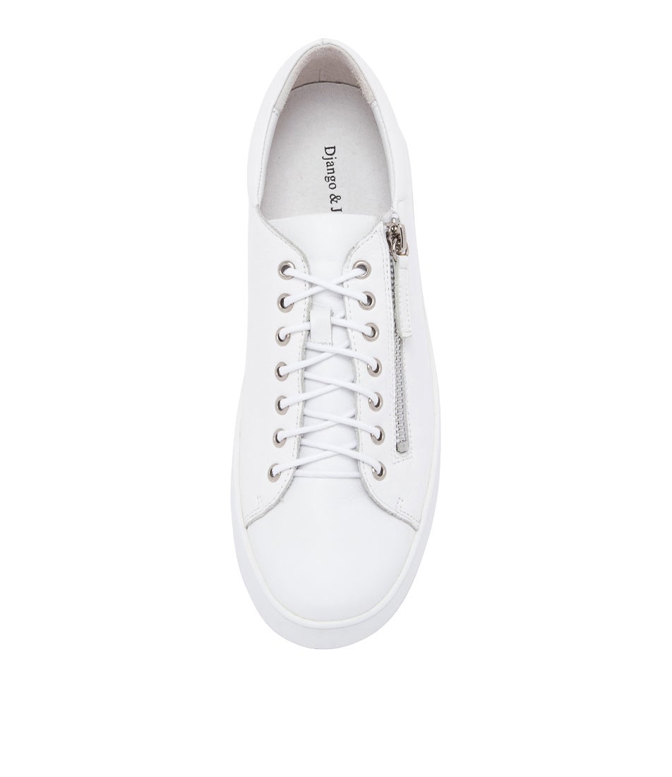 Wolfie White Leather Sneakers Ws