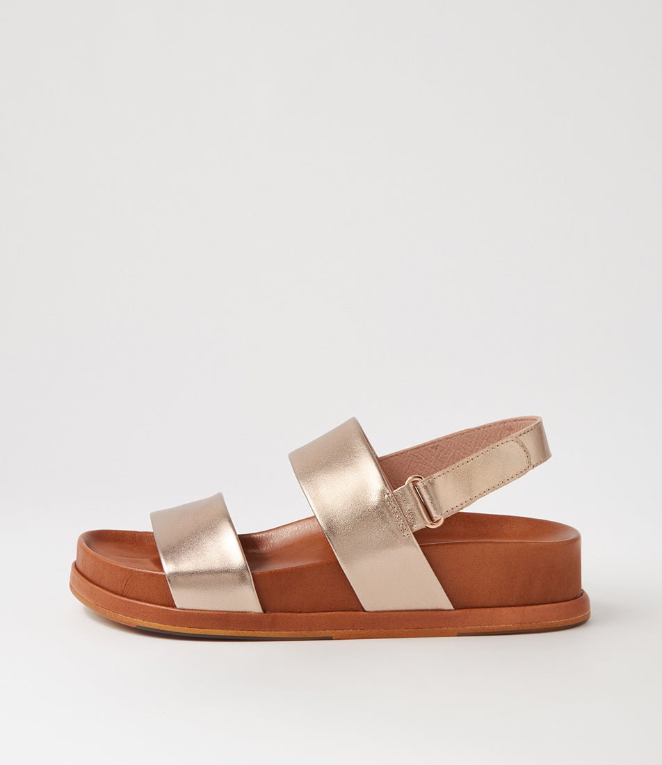 Gabisse Champagne Leather Sandals