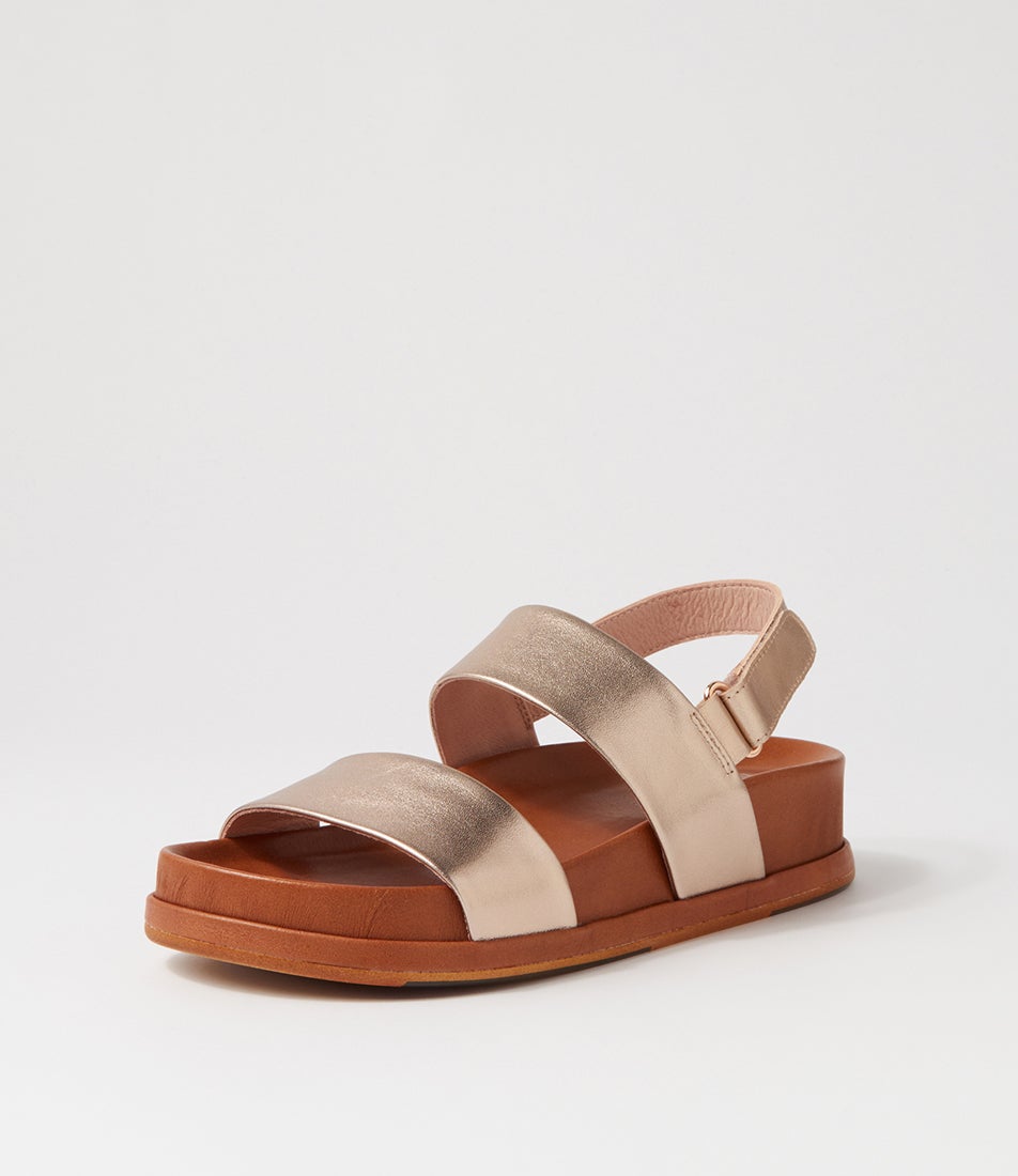 Gabisse Champagne Leather Sandals