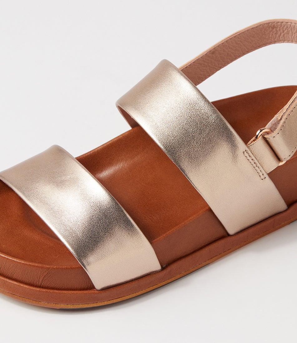 Gabisse Champagne Leather Sandals