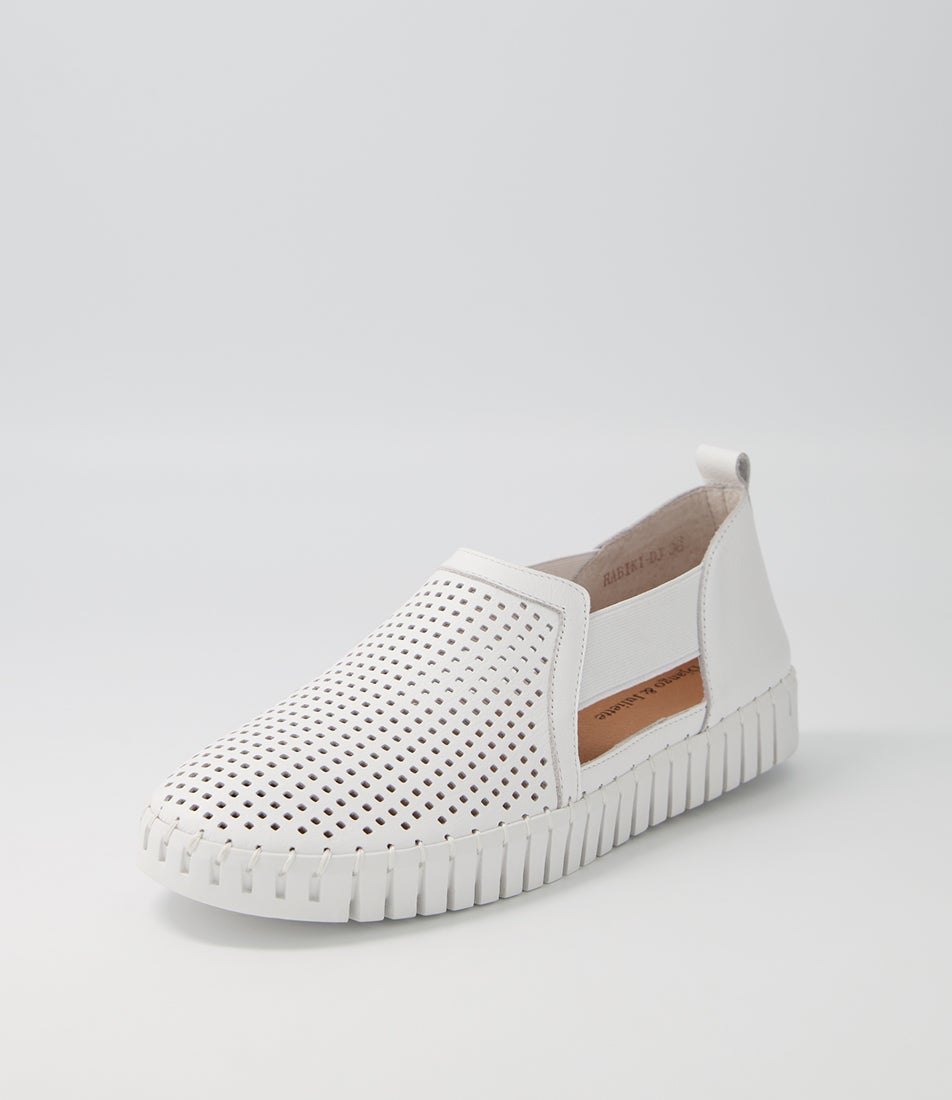 Habiki White Leather Sneakers