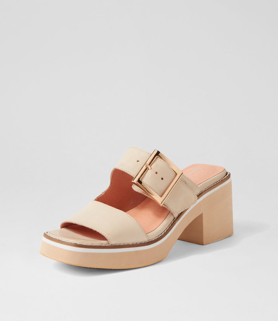 Jedda Vanilla Leather Mules