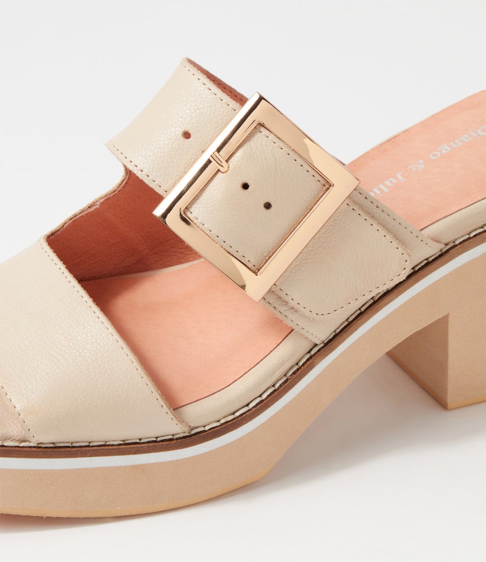 Jedda Vanilla Leather Mules