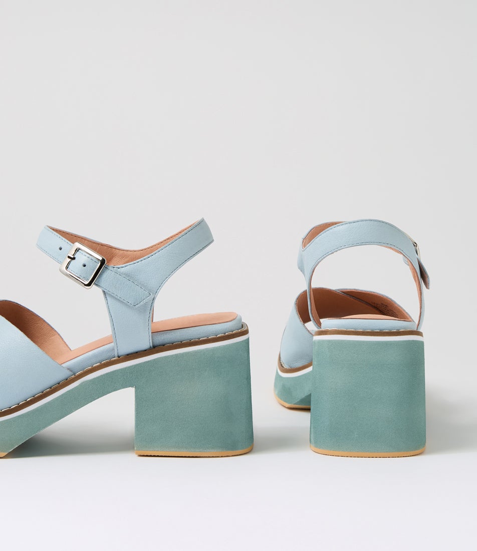 Jemi Denim Leather Sandals