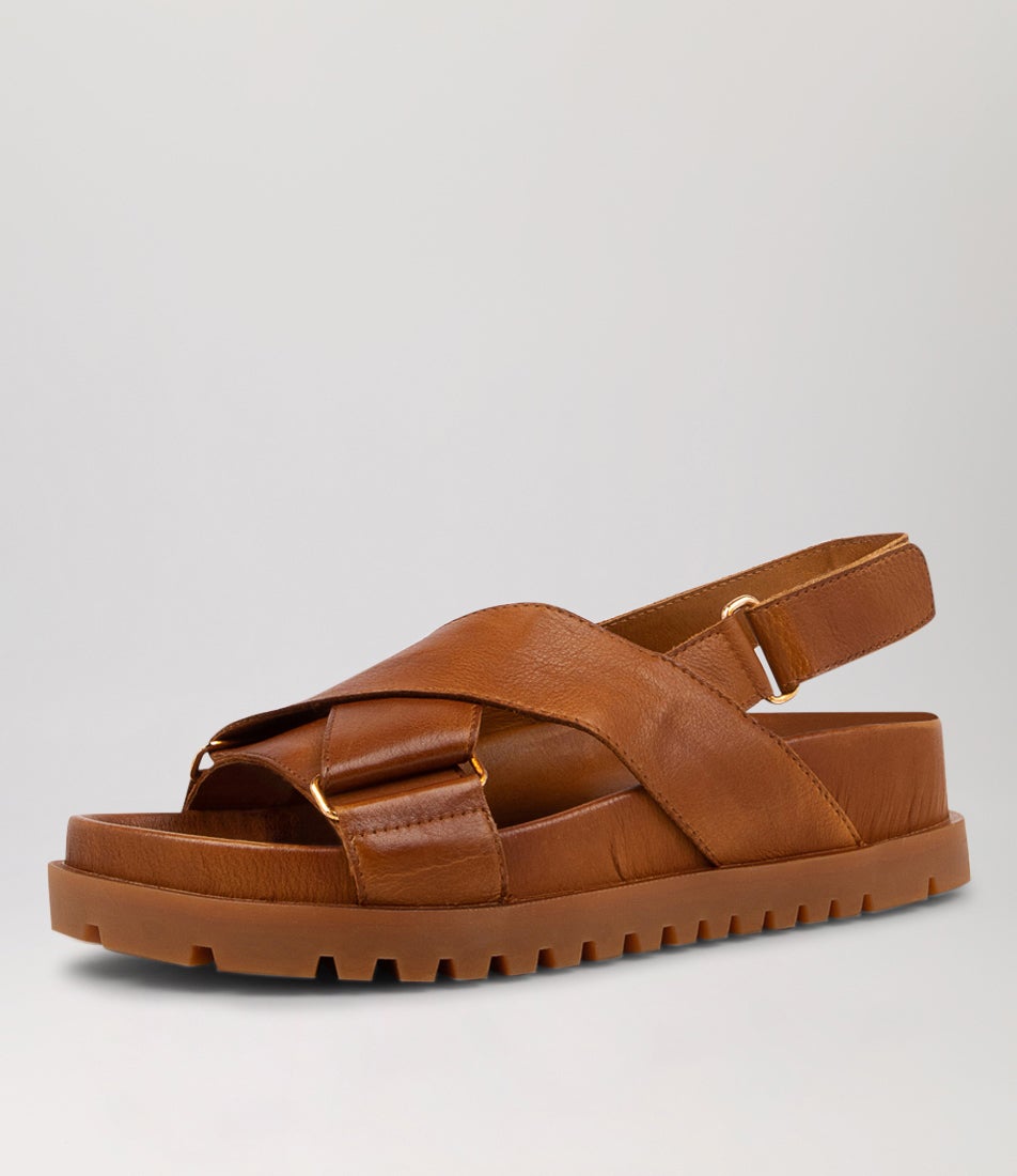 Ubari Toffee Leather Sandals