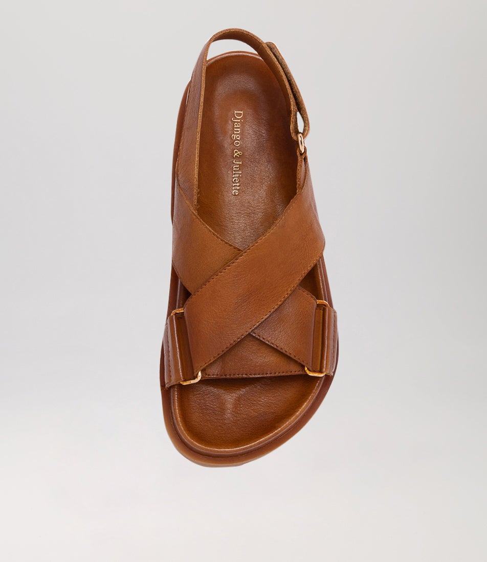 Ubari Toffee Leather Sandals