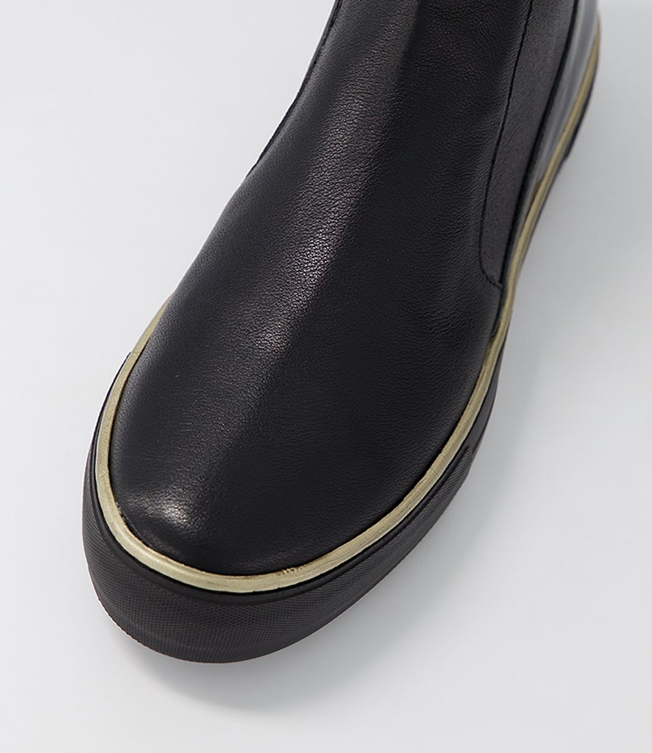 Famelia Black Mix Chelsea Boots