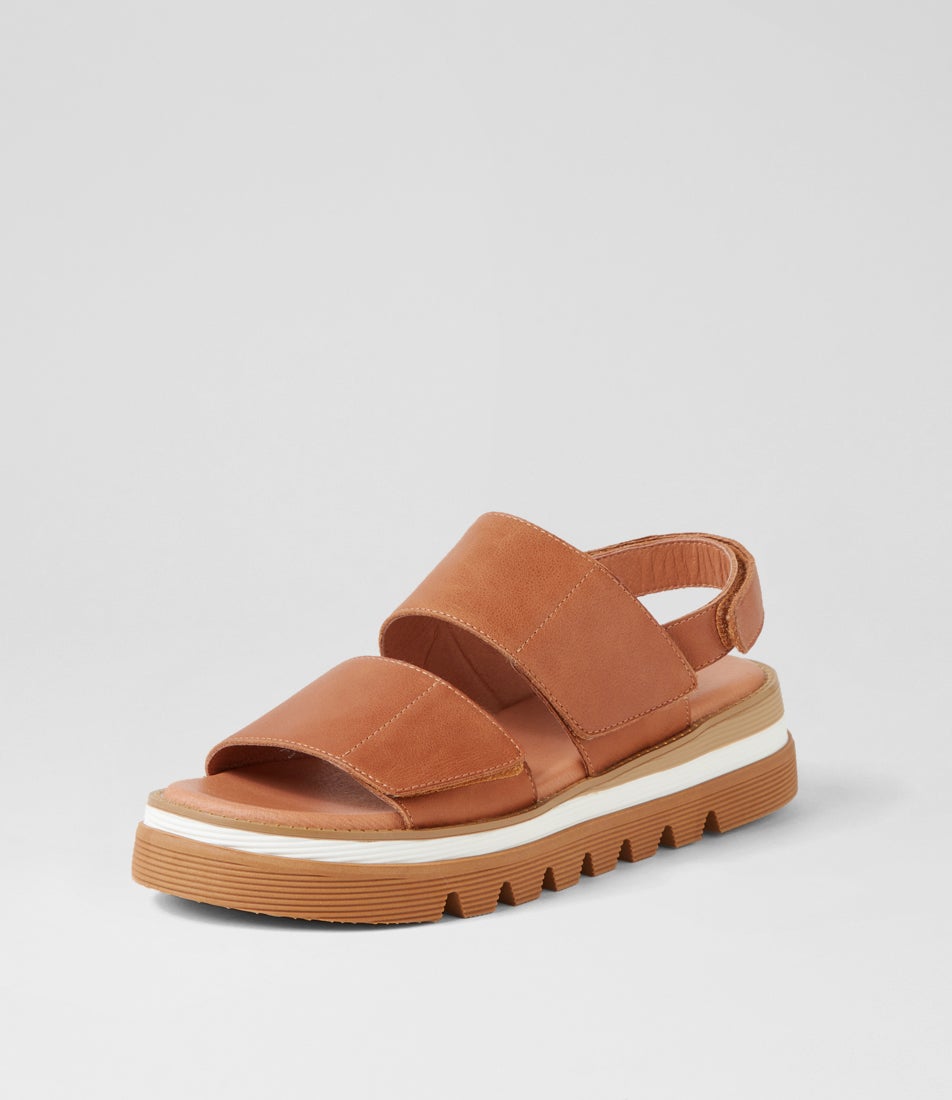 Soner Tan Leather Sandals