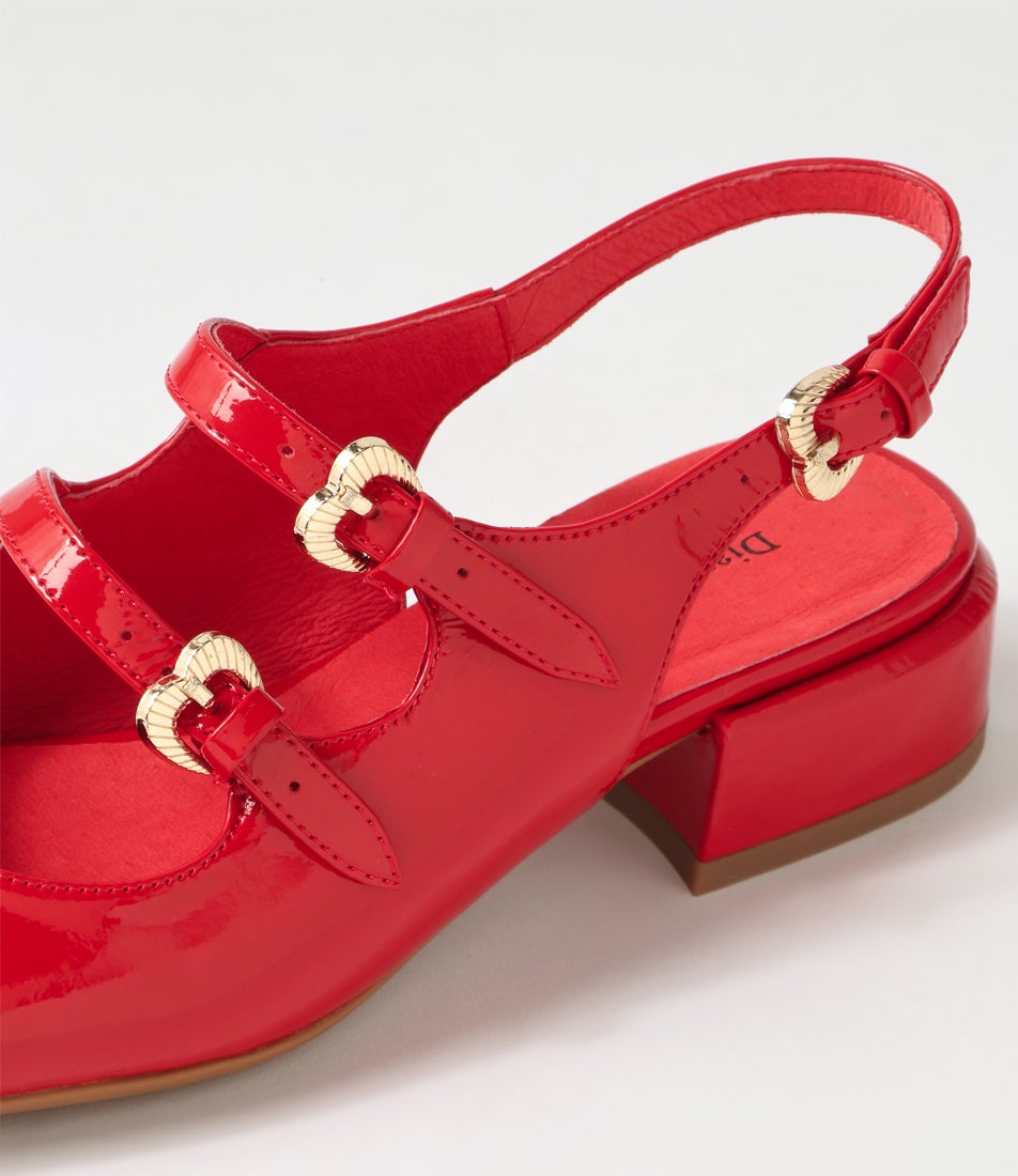 Viraz Red Patent Leather Heels