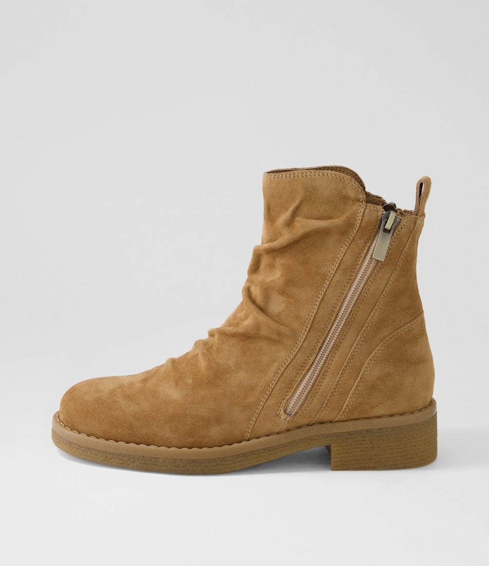 Gimmi Light Choc Suede Ankle Boots