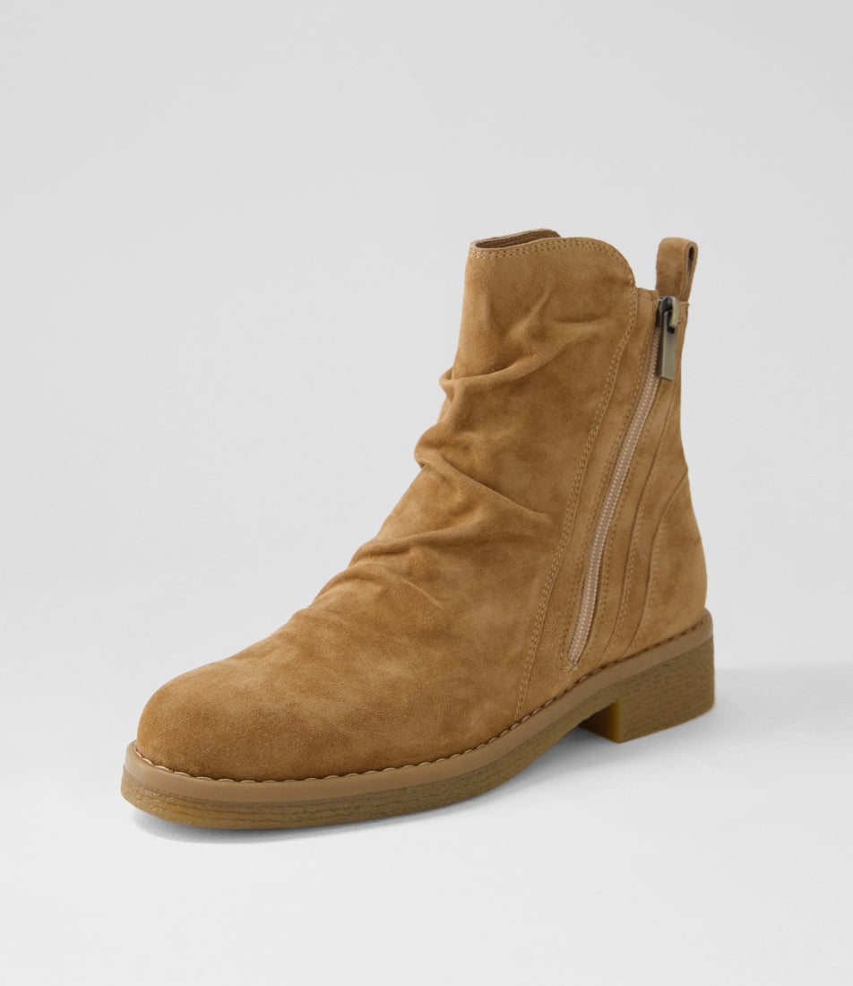 Gimmi Light Choc Suede Ankle Boots