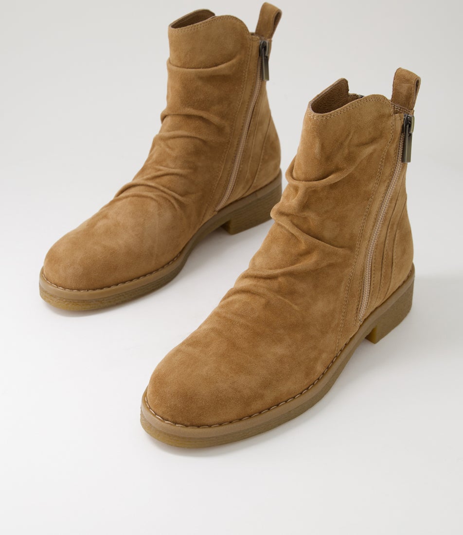 Gimmi Light Choc Suede Ankle Boots