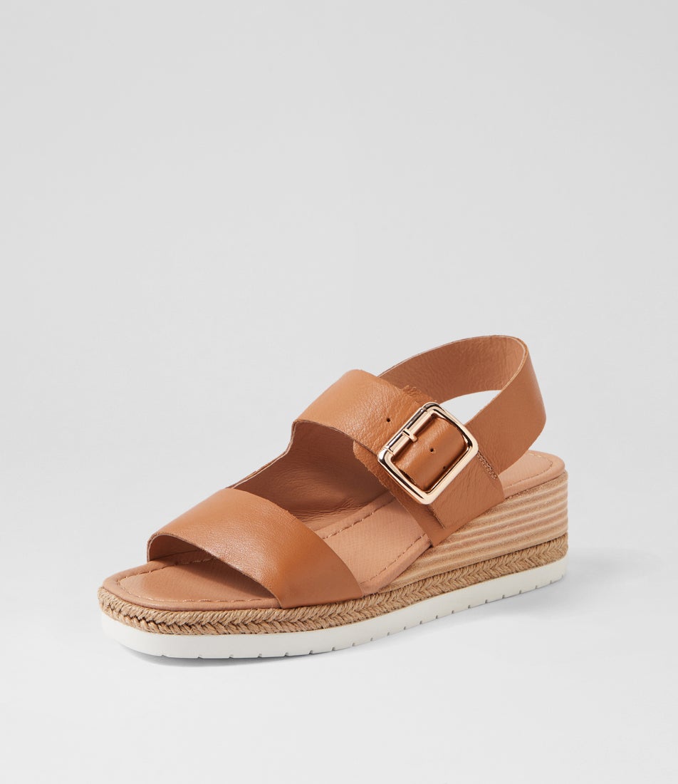 Isling Dark Tan Leather Sandals