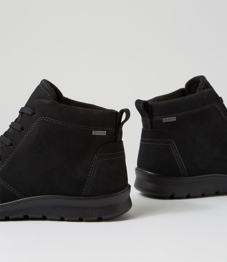 Babett Boot Black Fuego Nubuck Lace Up Boots