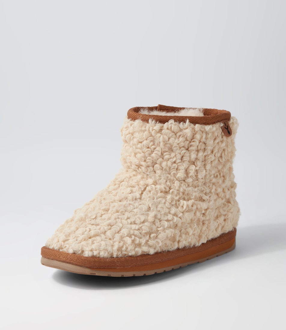 Wallaby Mini Teddy Tot Natural Suede Ankle Boots