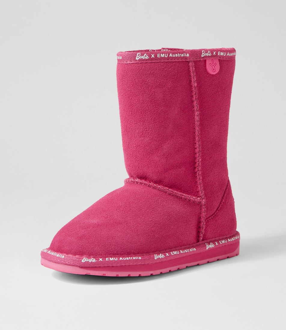 Barbie Wallaby Tot Barbie Pink Suede Calf Boots