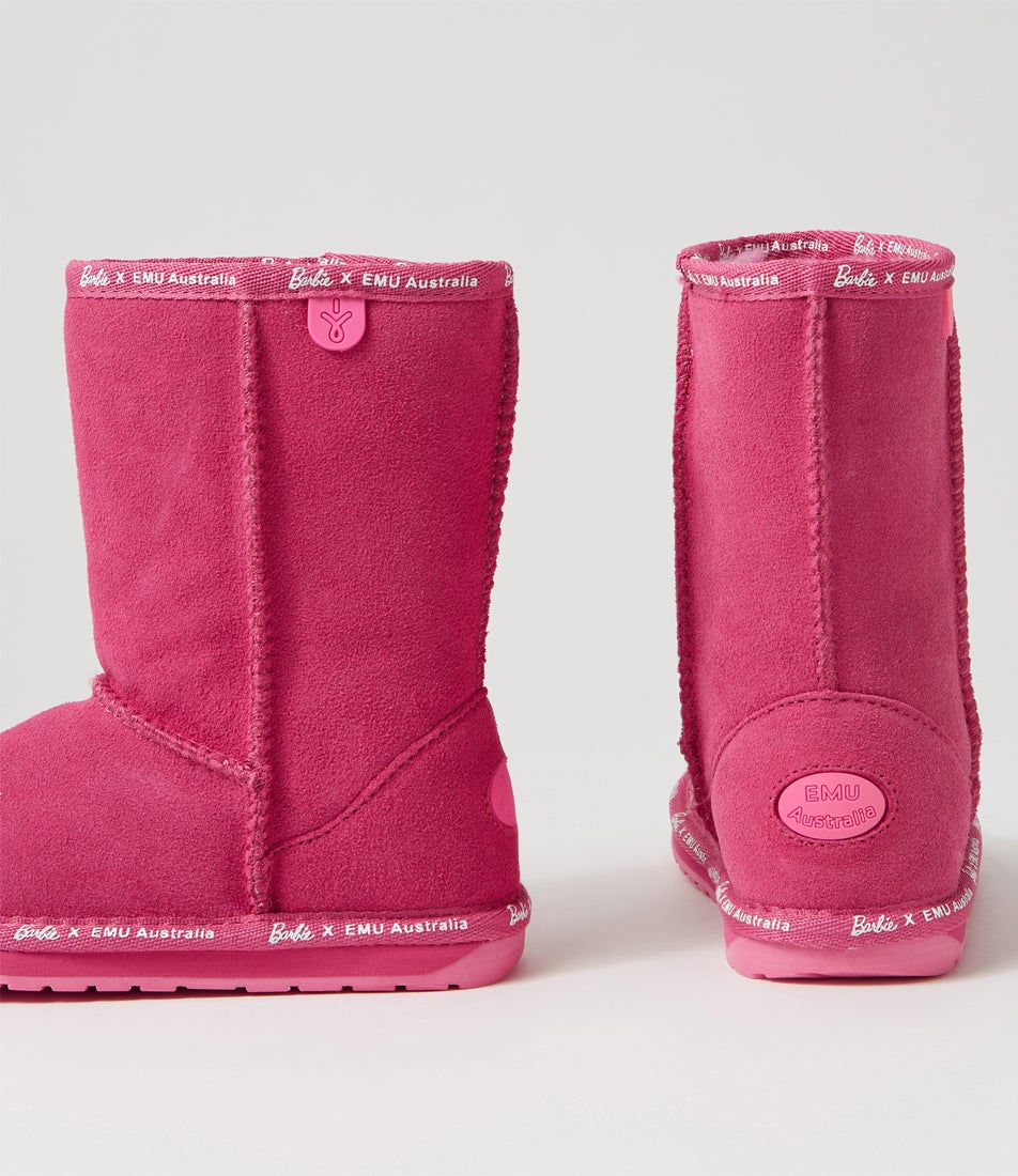 Barbie Wallaby Tot Barbie Pink Suede Calf Boots