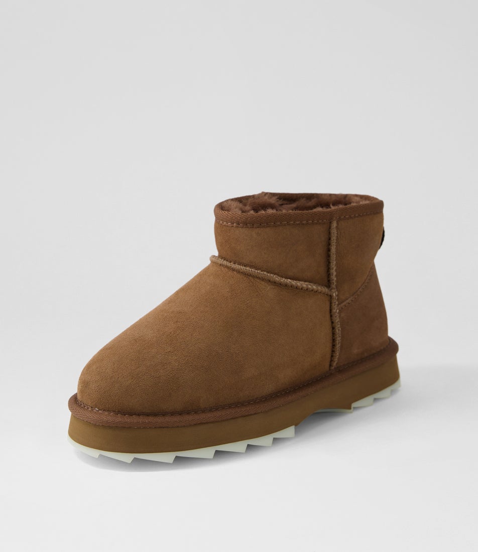 Sharky Micro Oak Sheepskin Ankle Boots Sharky Micro Oak Sheepskin Ankle Boots