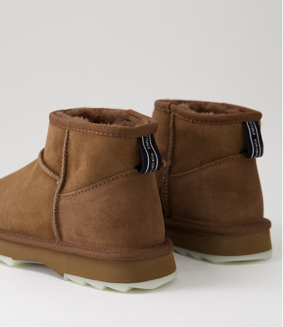 Sharky Micro Oak Sheepskin Ankle Boots Sharky Micro Oak Sheepskin Ankle Boots