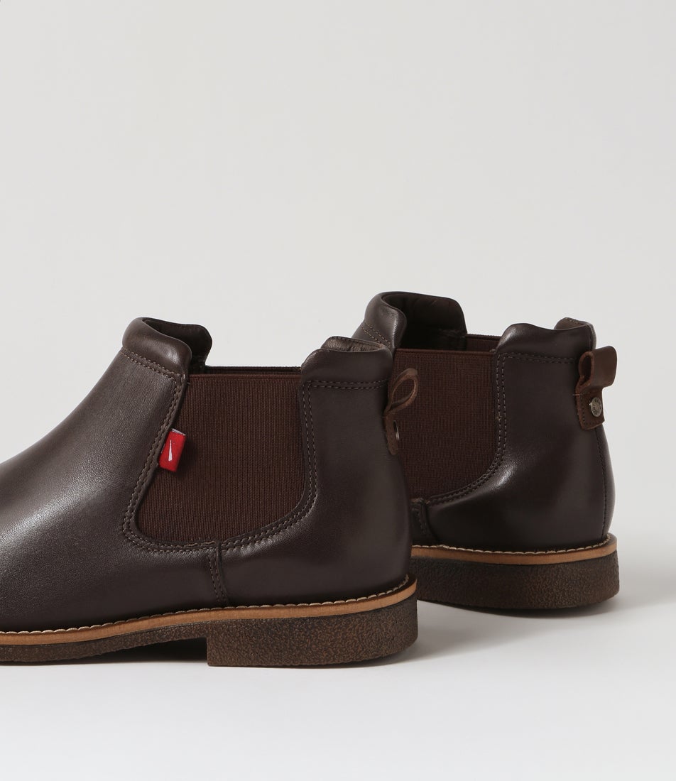 Paige Cafe Leather Chelsea Boots