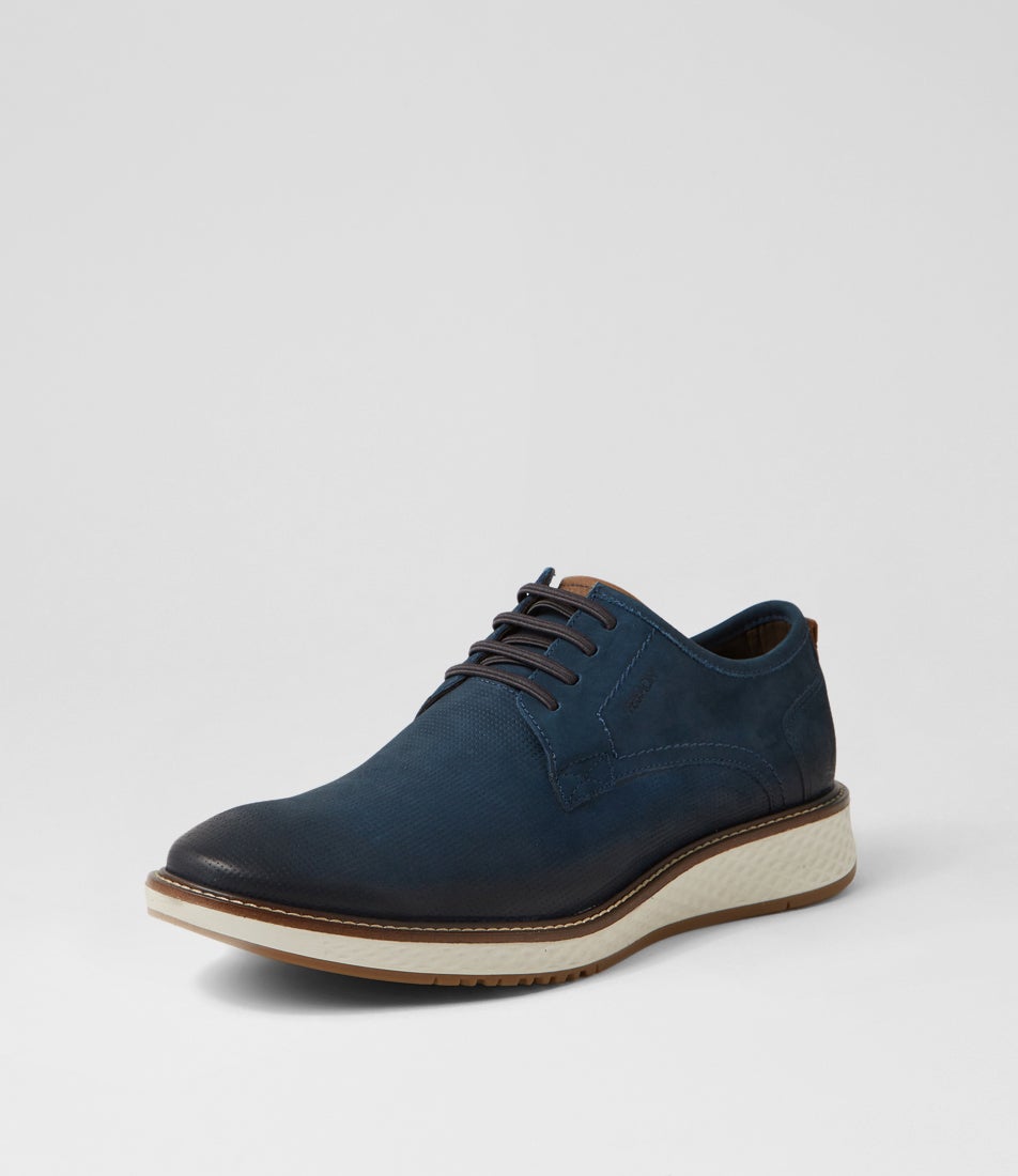 Kyrie Marinho Nubuck Lace Up Flats