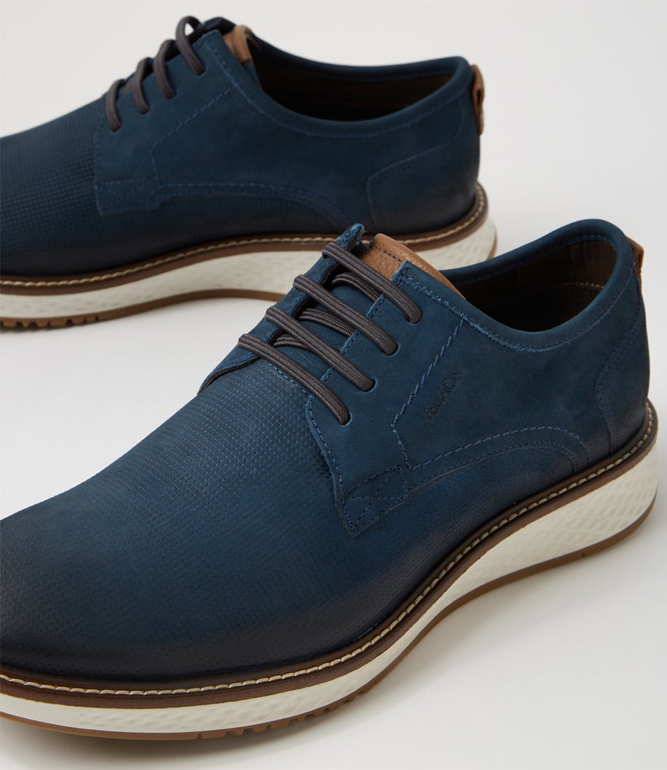 Kyrie Marinho Nubuck Lace Up Flats