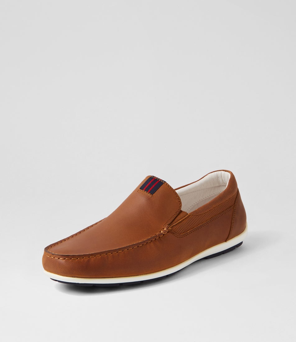Bermuda Tan Crazyhorse Leather Loafers