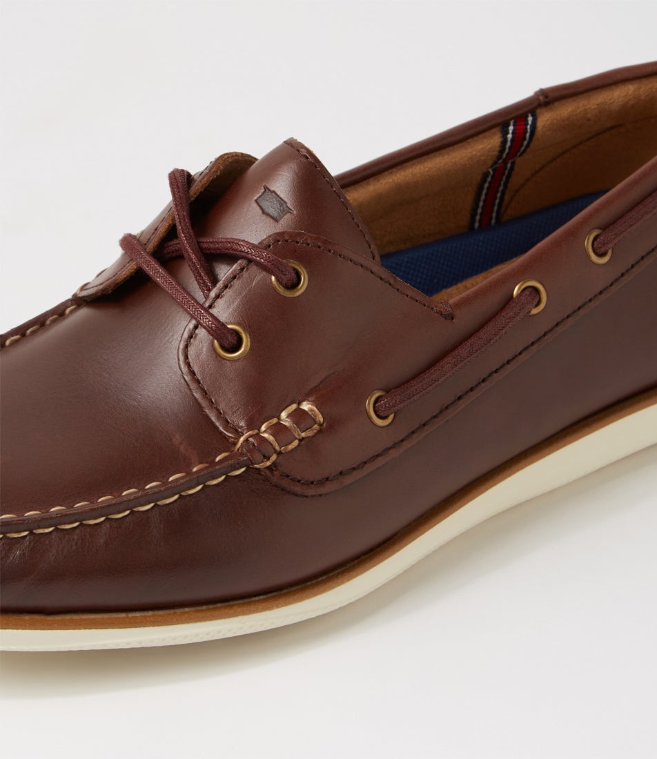 Atlantic 2 Eye Redwood Leather Boat Shoes
