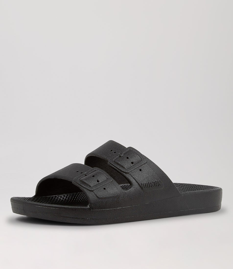 Slides Jnr Black Sandals