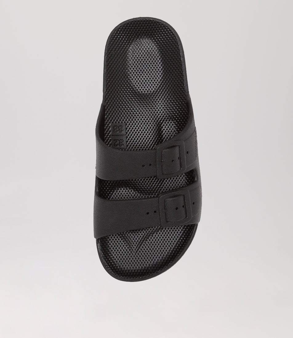 Slides Jnr Black Sandals
