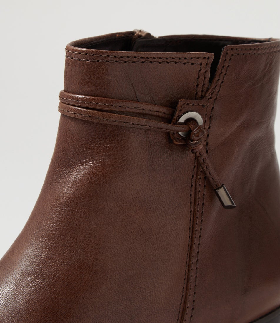 Rena Mohair Leather Ankle Boots