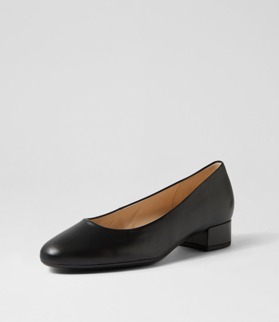 Kayla Black Leather Heels