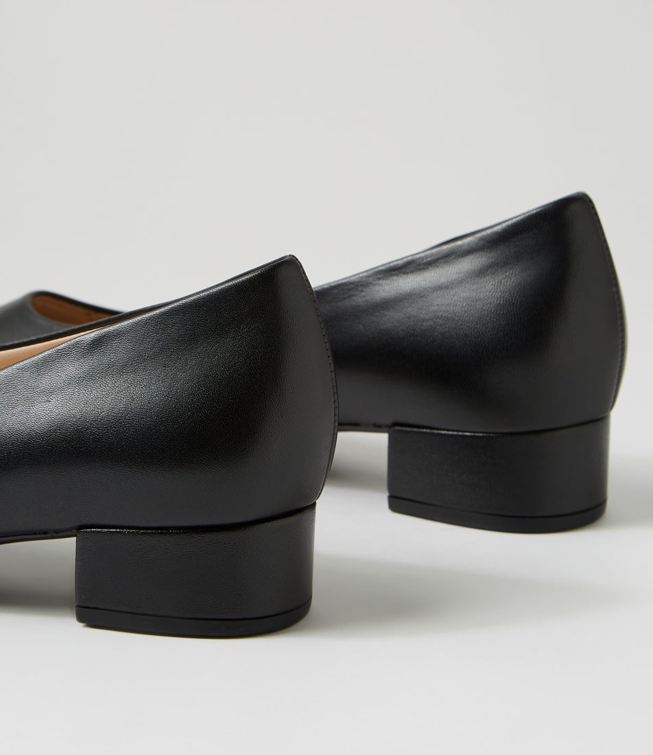 Kayla Black Leather Heels