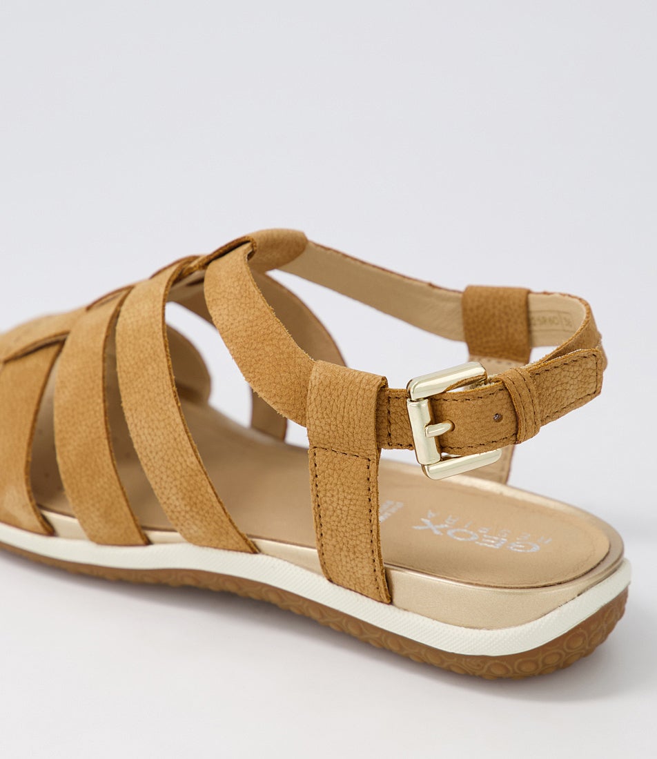 D S.vega D Cognac Nubuck Sandals