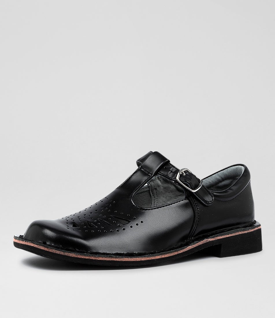 Indiana Snr Black Leather
