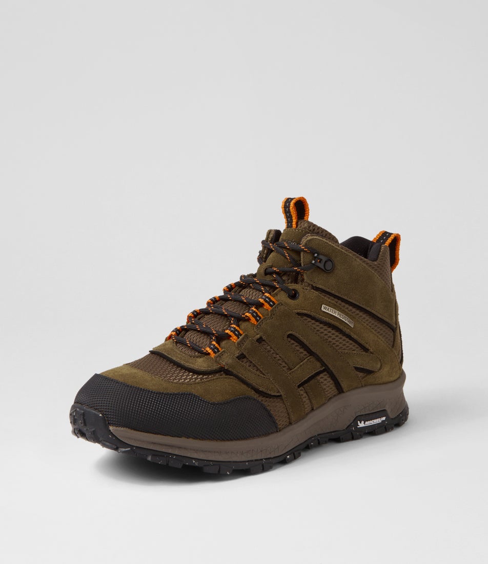 Kayak M Olive Suede Lace Up Boots