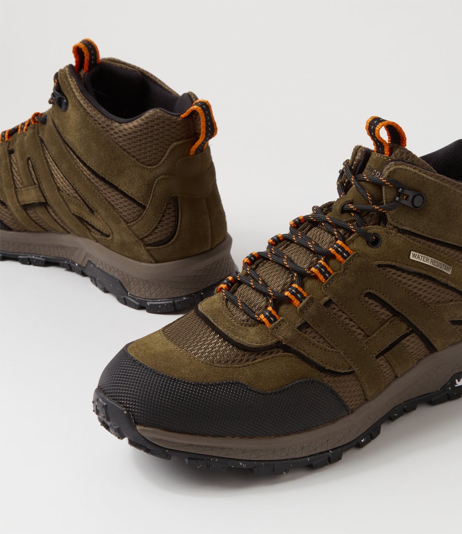 Kayak M Olive Suede Lace Up Boots