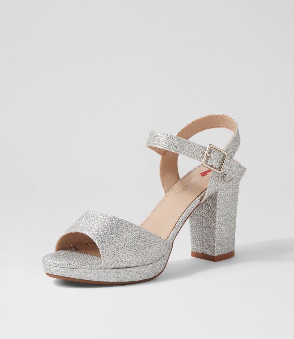 Bountys Silver Glitter Sandals