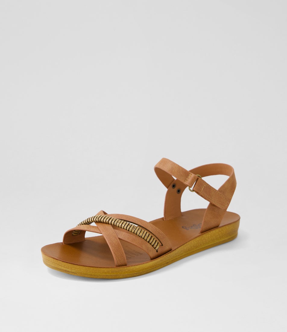 Kelia Tan Mix Sandals