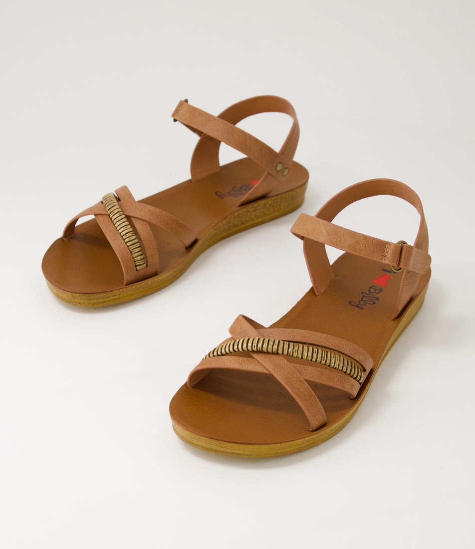 Kelia Tan Mix Sandals