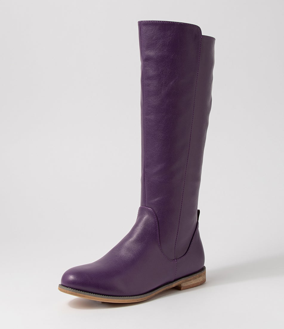 Faraday Purple Knee High Boots Faraday Purple Knee High Boots
