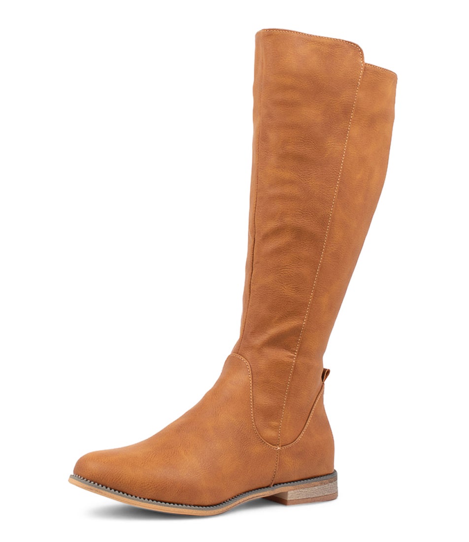 Faraday Tan Knee High Boots