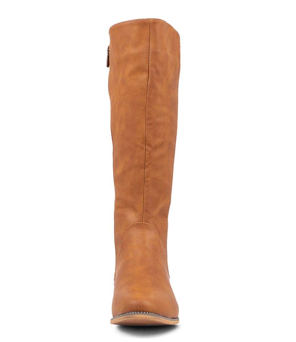 Faraday Tan Knee High Boots