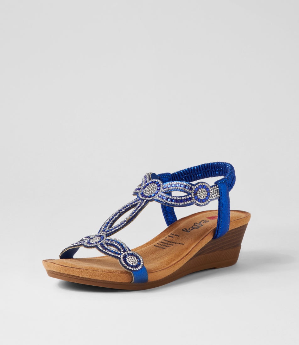 Shalaga Blue Multi Sandals