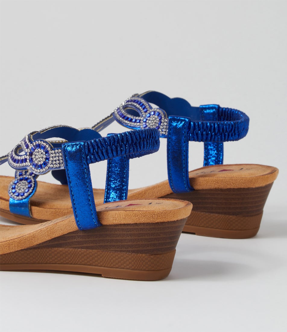 Shalaga Blue Multi Sandals