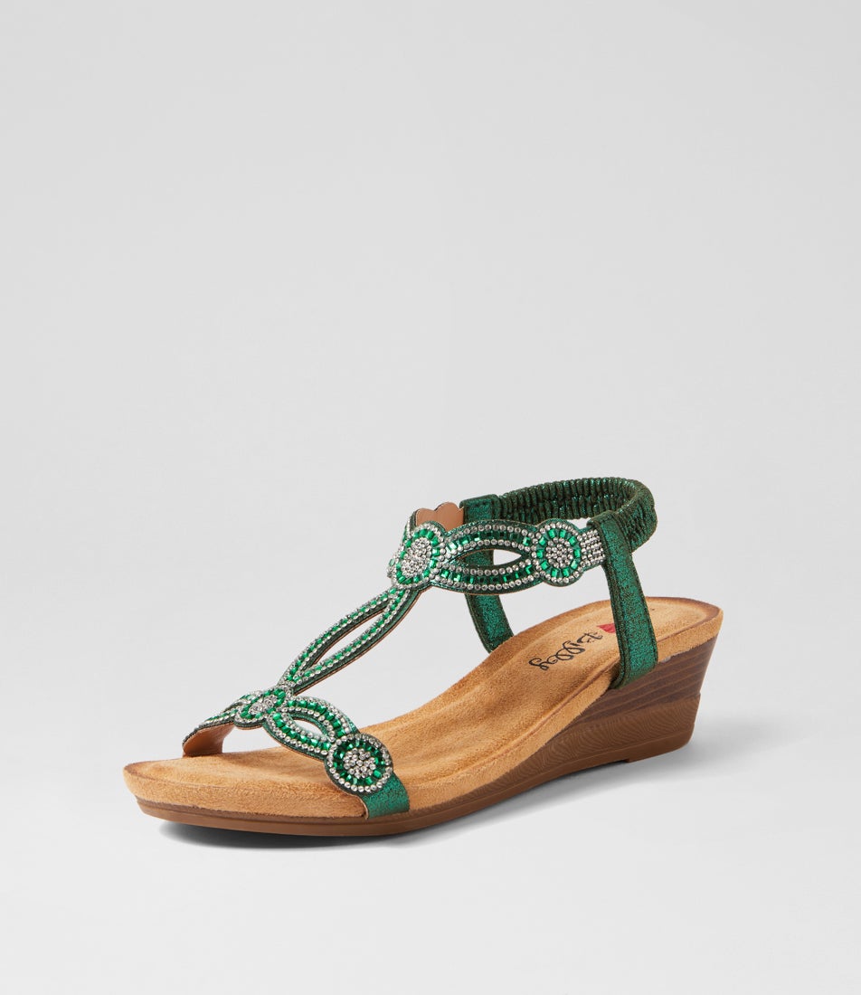 Shalaga Emerald Multi Sandals