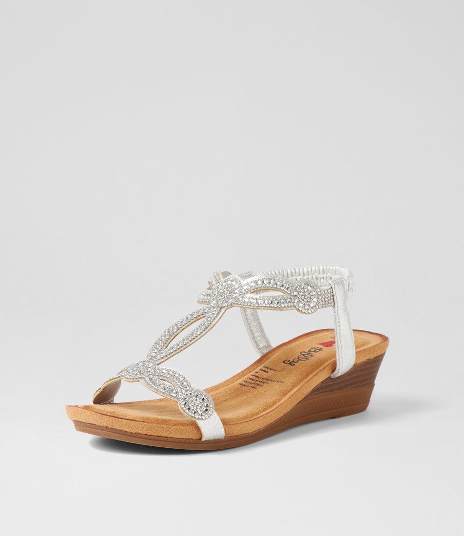 Shalaga Silver Multi Sandals