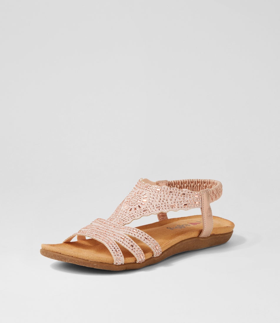 Fossio Rose Gold Multi Sandals