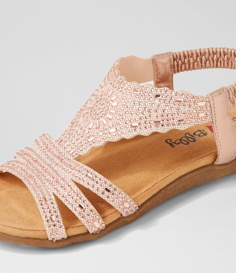 Fossio Rose Gold Multi Sandals